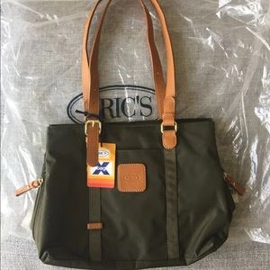 NWT Bric’s X-bag Medium Travel Tote in Olive Green
